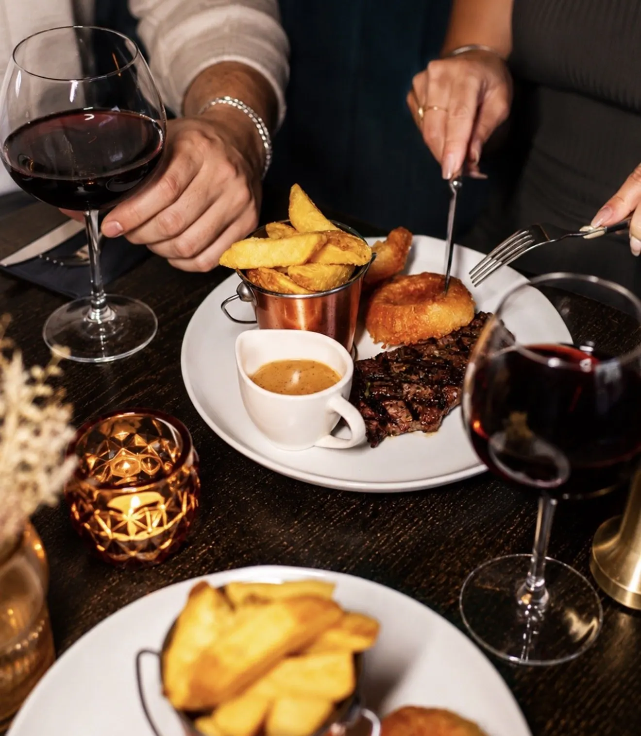 Steak and red wine